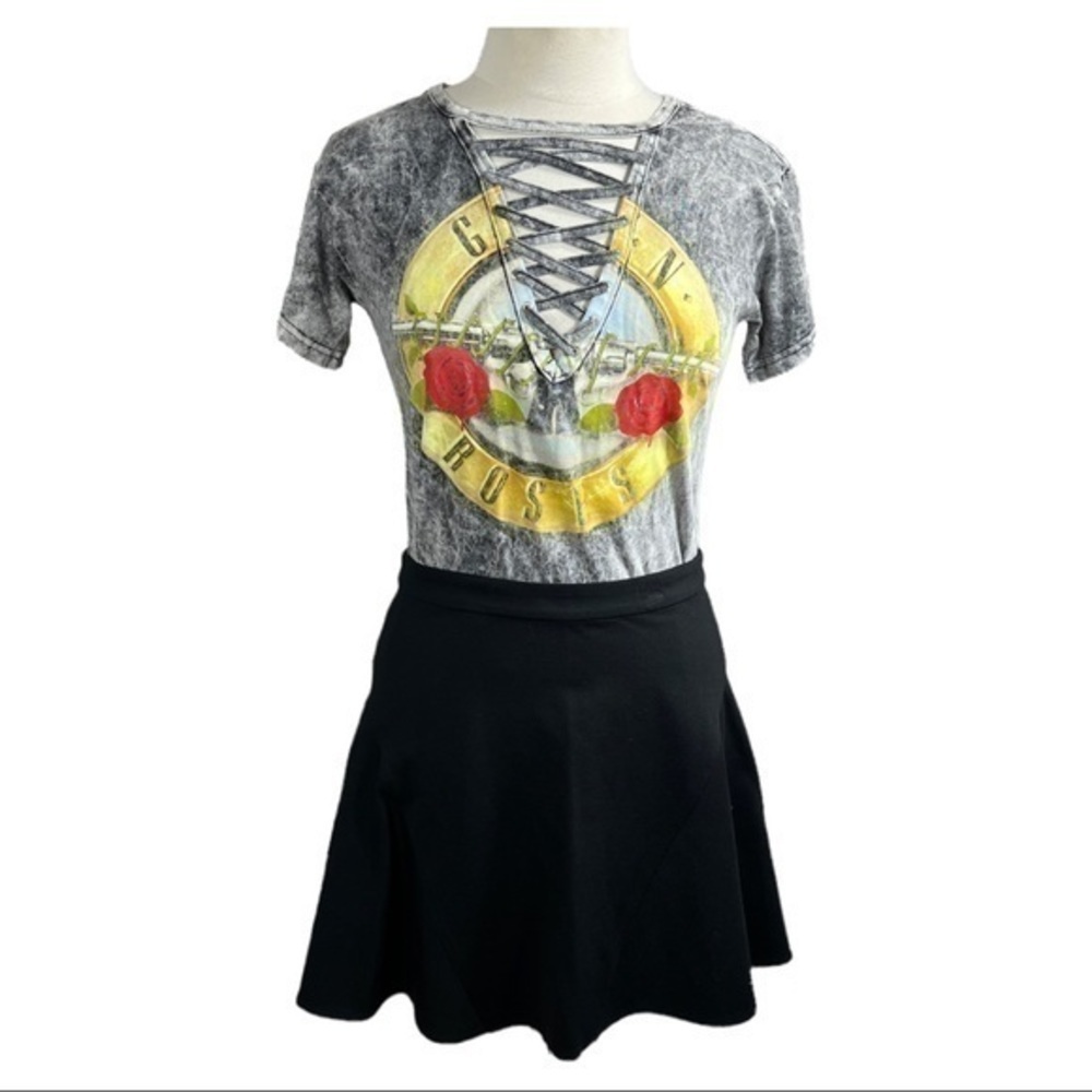 Rebecca Minkoff black ponte knit short circle skater skirt size 6